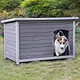Dog House Heated Dog Kennel, Insulated Dog Houses Large Outdoor & Indoor Dog Crate- 100% Insulated Guarantee, PVC Curtain Include