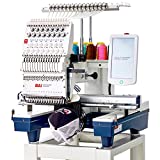BAi Embroidery Machines Computerized for Hat, Commercial Embroidery Machine for Clothing - Automatic 15 Needles Single Head Mirror 1501 with 13.7'x 19.6' Big Embroidery Area