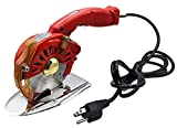 Hercules HRK-100 5-Speed Electric Rotary Cutter for Cloth, Leather, Natural and Synthetic Fabrics – 4 Inch Single & Multi-Layer Round Knife Cutting Machine