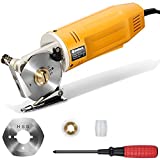 RoMech Mini Electric Cloth Cutter, Rotary Blade Fabric Cutting Machine, Octagonal Knife, Electric Rotary Scissors for Multi Layer Leather Wool (RM-031)
