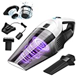Cordless Handheld Vacuum Cleaner, 8000Pa Strong Suction Hand Held Vacuum with 25-30Mins Long Runtime Rechargeable Battery Lightweight Hand Vacuum for Home and Car Carpet Stairs Pet Hair Deep Cleaning