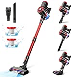 Cordless Vacuum Cleaner, 180W Powerful Suction Stick Vacuum with 35min Long Runtime Detachable Battery, 4 in 1 Lightweight Quiet Vacuum Cleaner Perfect for Hardwood Floor Pet Hair