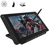HUION Kamvas 13 Android Support Graphics Drawing Tablet with Screen Full Laminated Battery-Free Stylus 8192 Levels Pressure Tilt 8 Express Keys Adjustable Stand, 13.3-inch Drawing Monitor, Black