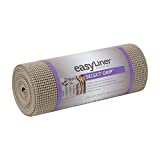 Duck Non-Adhesive Shelf Liner Select Grip EasyLiner, 12-inch x 20 Feet, Brownstone, Sq Ft