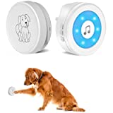 YIROKA Dog Door Bell, self-Powered Dog Potty Training Door Bell,Super-Light Press Button Doorbell,Lifetime Battery Free,Chime Operating 20 Melodies LED Flash,for All Dogs