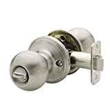 Copper Creek BK2030SS Ball Knob, Privacy Function, 1 Count, Satin Stainless Finish