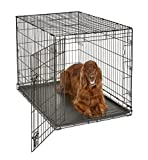 MidWest Homes for Pets Newly Enhanced Single & Double Door New World Dog Crate, Includes Leak-Proof Pan, Floor Protecting Feet, & New Patented Features