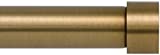 Ivilon Drapery Window Curtain Rod - End Cap Style Design 1 Inch Pole. 48 to 86 Inch Color Warm Gold