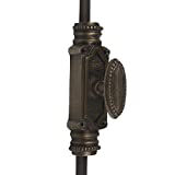 A29 Hardware 9 Feet Solid Brass Beaded Style Door Cremone Bolt, Antique Brass Finish