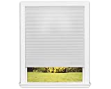 Redi Shade Easy Lift Trim-At-Home Cordless Pleated Light Filtering Fabric Shade (Fits Windows 31'-48'), 48 Inch x 64 Inch, White