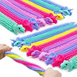 20 Pack Stretchy String Fidget Toys,Dinosaur Sensory Noodle Strings,Textured Stretchy String for Kids Adults Stress Relief,Party Favors,Christmas Stocking Stuffers