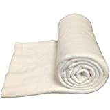 PLANTIONAL Natural Cotton Batting for Quilts: 47-Inch x 59-Inch Light Weight Purely Natural All Season Quilt Batting for Quilts, Craft and Wearable Arts