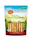 Canine Naturals Chicken Recipe Chew, 5” Stick - 10 Pack - 100% Rawhide Free and Collagen Free Dog Treats - Made from USA Raised Chicken - All-Natural and Easily Digestible