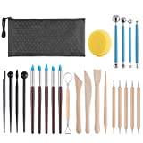 Clay Tools Sculpting, 25 PCS Polymer Clay Tools, Air Dry Clay Tool Set, Clay Sculpting Kit for Pottery Craft, Nail, Baking, Carving, Drawing, Earring, Molding, Modeling, Shaping