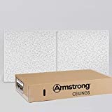 Armstrong Ceiling Tiles; 2x4 Ceiling Tiles - Acoustic Ceilings for Suspended Ceiling Grid; Drop Ceiling Tiles Direct from the Manufacturer; CORTEGA Second Look Item 2767 – 10 pcs White Tegular