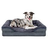 Orthopedic Dog Bed, Dog Beds for Large Medium Dogs, Bolster Dog Sofa with Removable Washable Cover & Egg Foam