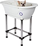 Flying Pig™ Pet Dog Cat Portable Bath Tub (White, 37.5'x19.5'x35.5')