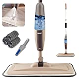 Spray Mop for Floor Cleaning, Floor Mop with a Refillable Spray Bottle and 3 Washable Pads & 1 Scraper， Flat Mop for Home Kitchen Hardwood Laminate Wood Ceramic Tiles Floor Cleaning (Upgrade)