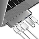 Purgo Mini USB C Hub Adapter Dongle for MacBook Air M1 2021-2018 and MacBook Pro M1 2021-2016, MacBook Pro USB Adapter with 4K HDMI, 100W PD, 40Gbps TB3 5K@60Hz, USB-C and 2 USB 3.0.