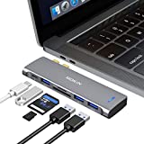 USB C Adapter for MacBook Air Pro 13 15 inch 2021 2020 2019 2018, MacBook Air Accessories Mac Adapter MacBook Pro Air USB Adapter Multiport USB C Hub,USBC to USB/SD/T F Card Reader Thunderbolt 3 Port