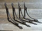 4 Large Cast Iron Shelf Brackets Corbels 10' X 10'