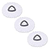 SXY 3 PCS Mop Heads Replacement, Spin Mops Head Microfiber Mop Refills,EasyWring Mop Cleaning Floor Head Mop Replacement