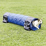 TRIXIE Pet Products Agility Basic Tunnel, Medium, Blue, 78.5 x 15.5 x 15.5 in. (3210)