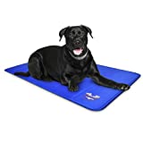 Arf Pets Dog Cooling Mat 35” x 55” Pad for Kennels, Crates & Beds, Non-Toxic, Solid Self Cooling Gel .No Fridge or Electricity Needed, Extra Large