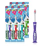 GUM Monsterz Kids and Toddler Toothbrush, Soft, Ages 2+, 1 Count (Pack of 6)