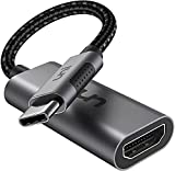 USB C to HDMI Adapter 4K@60Hz, uni Thunderbolt 3 to HDMI Adapter, HDMI to USB-C Adapter, Compatible with MacBook Pro/Air 2020, iPad Pro, Surface Book 2, Dell XPS 13/15, Laptop, Galaxy S21/S20 & More