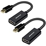 Mini DisplayPort to HDMI Adapter 2 Pack, Benfei Mini DP(Thunderbolt) to HDMI Converter Gold-Plated Cord Compatible for MacBook Pro, MacBook Air, Mac Mini, Microsoft Surface Pro 3/4, etc