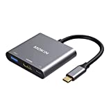 USB C to HDMI Multiport Adapter, Type-C Hub Thunderbolt 3 to HDMI 4K Output USB 3.0 Port and USB-C Charging Port, USB-C Digital AV Multiport Adapter for MacBook, MacBook Pro/air, Galaxy S8/S9