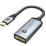 USB C to HDMI Adapter 4K, WARRKY [Aluminum Shell, Nylon Braided] Type C to HDMI Adapter Thunderbolt 3 / 4 Compatible with Apple iPad Pro/Air 2020, MacBook Pro/Air 2020, iMac, Samsung Galaxy, Surface