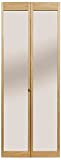 LTL Home Products 870920 Pinecroft Traditional Mirror Interior Bifold Solid Pine Wood Door, 24' x 80', Unfinished Pine