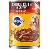 PEDIGREE CHOICE CUTS in Gravy Adult Canned Wet Dog Food with Beef, (12) 22 oz. Cans