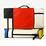 HANNA SHOP Artist Bag Canvas Artist Portfolio Case Carry Backpack Colorized Sketch Board for Art Supplies Storage and Traveling Size (Tricolor, H64L49cm)