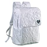 Customizable Backpack, Color/Draw/Paint-On, Tyvek Casual Bag, Lightweight & Waterproof Daypack, School Bookbag for Kids, Artist Backpack (White)
