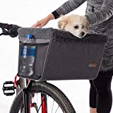 K&H PET PRODUCTS Travel Bike Basket for Pets Classy Gray Large 12 X 16 X 10 Inches