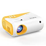 Mini Projector, AuKing 2021 Upgraded 1080P Supported Outdoor Projector, Projector for Outdoor Use Compatible with HDMI, USB, Laptop, iOS and Android Phone