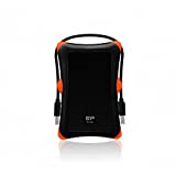 Silicon Power 2 TB External Portable Hard Drive Rugged Armor A30 Shockproof 2.5-Inch USB 3.0, Military Grade MIL-STD-810G, Black