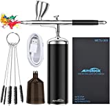 Autolock Upgraded Airbrush Kit with Air Compressor, Portable Cordless Auto Airbrush Gun Kit, Rechargeable Handheld Airbrush Set for Makeup, Cake Decor, Model Coloring, Nail Art, Tattoo