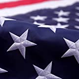 FASO American Flags 3x5,USA US Flag, Sewn Stripes,Heavy Duty Durable Flags for Outdoors, Brass Grommets，The Best Embroidered Stars and Sewn Stripes American Flags.