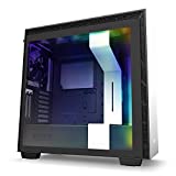 NZXT H710i - CA-H710 i-W1 - ATX Mid Tower PC Gaming Case - Front I/O USB Type-C Port - Quick-Release Tempered Glass Side Panel - Vertical GPU Mount - Integrated RGB Lighting - White/Black