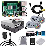 GeeekPi Raspberry Pi 4 4GB Retro Gaming Kit with SNES Style Controllers and Retro Gaming Nes4Pi Case (4GB RAM)