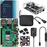 Vilros Raspberry Pi 4 8GB Basic Kit with Clear Transparent Fan Cooled Case