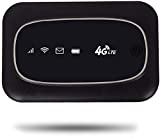 VSVABEFV 4G Mobile WiFi Hotspot Mini LTE Portable Router Multi-Devices Connection Support，Suitable for iPad、Laptop、TV、Cell Phone (Black)