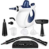 Handheld Pressurized Steam Cleaner with 9-Piece Accessory Set Multi-Surface and Chemical-Free All Natural Steam Cleaning World's Best Steamers (Blue)