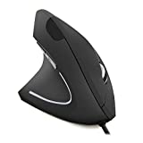 Sunffice Wireless Vertical Mouse, Wireless Ergonomic Vertical Mouse, 2.4G High Precision Optical Mice 800/1200/1600DPI for PC Laptop Desktop Mac (Left Handed Rechargeable Mouse)