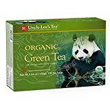 Uncle Lee’s Organic Green Tea, 100% Natural Premium Green Tea Bags, Fresh Flavor, Help Maintain Weight Loss, Enjoy with Honey, Hot Tea or Iced Tea Beverages, 100 Tea Bags