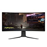 Alienware 120Hz UltraWide Gaming Monitor 34 Inch Curved Monitor with WQHD (3440 x 1440) Anti-Glare Display, 2ms Response Time, Nvidia G-Sync, Lunar Light - AW3420DW